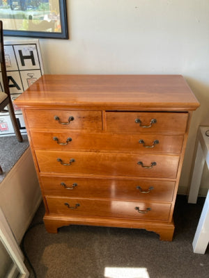 6 Drawers Wood Brown Dresser/Chest