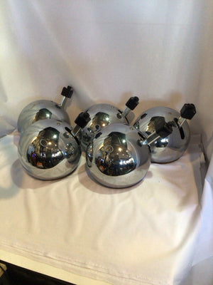 Mid-Century Chrome Ball Set of 5 Light Fixture