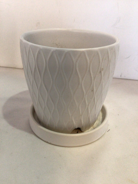 White Ceramic Planter