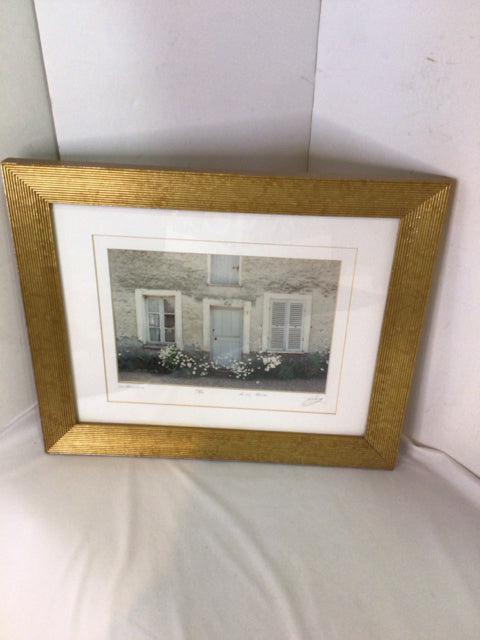 White Door Framed Art