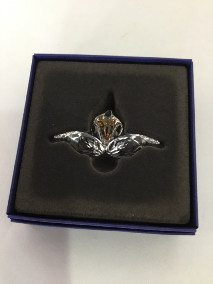 Swarovski Clear Crystal Flower Orchid Ornament