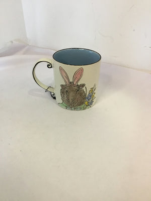 Easter White/Multi Ceramic Sheep Mug