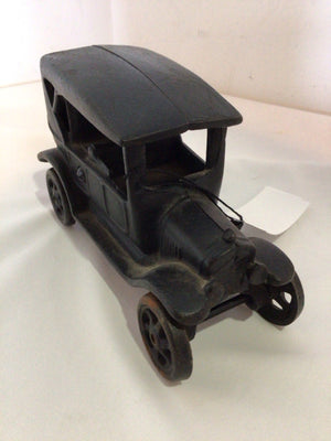 Black Cast Iron Car Figurine