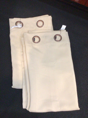 Grommet Taupe Polyester Draperies/Curtains