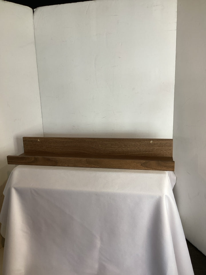 IKEA Floating Brown Wood Shelf