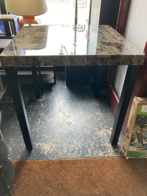 Faux Marble Black Table BUJ2P5WU
