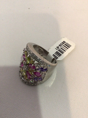 Multi-Color Rhinestone Ring