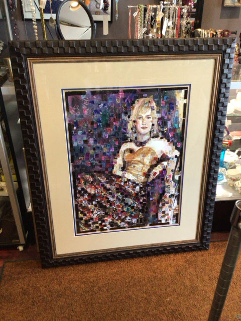 Original Multi-Color Woman Framed Art
