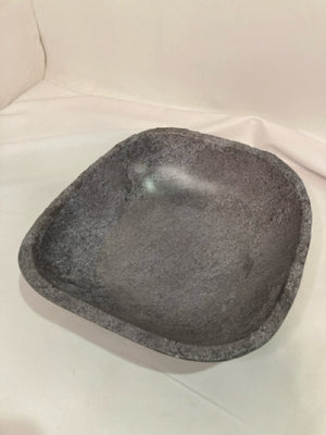 Gray Plastic Square Bowl