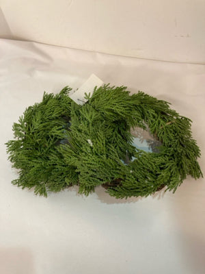 Wreath Green/Brown Grapevine Plastic Set of 3 Holiday Item