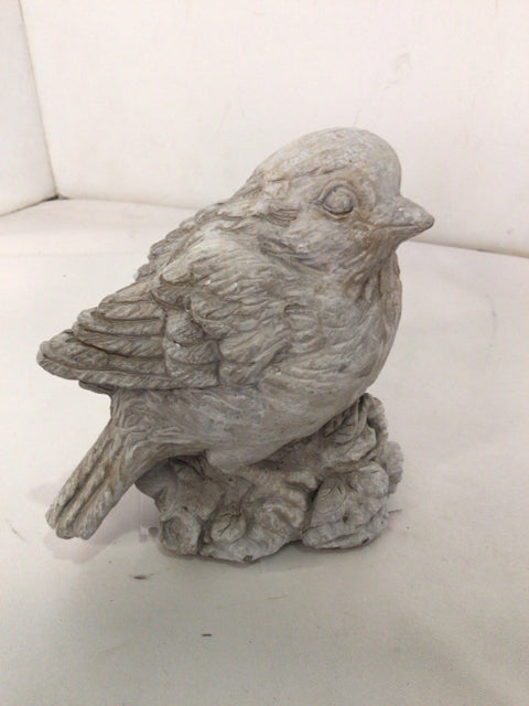 Gray Concrete Bird Figurine