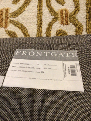Frontgate Runner Gold/White Rug