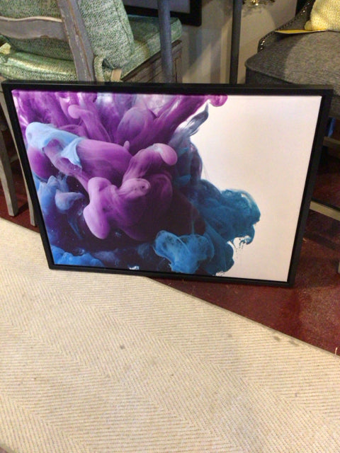Modern Blue/Purple Framed Art