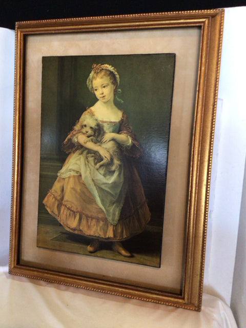 Victorian Gold Girl Framed Art
