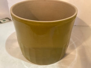 Glazed Green Ceramic Planter