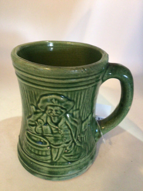 McCoy Green Stoneware Mug