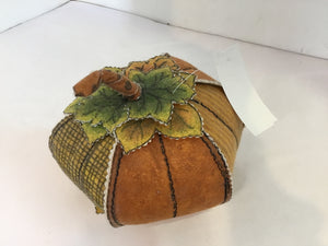 Halloween Orange Felt Pumpkin Holiday Item