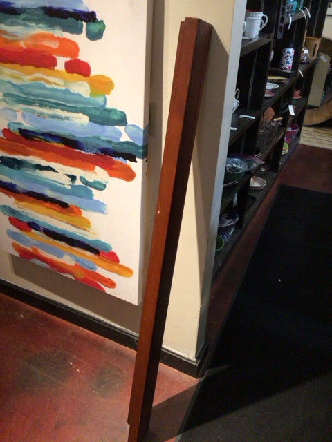 Floating Brown Wood Shelf