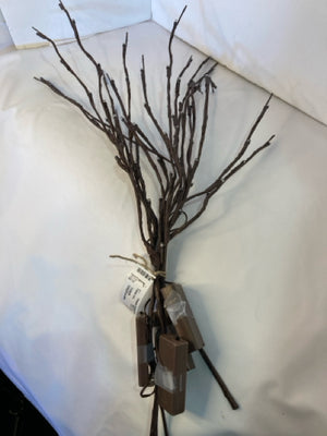 Set of 3 Brown Wire Trees Lights Holiday Item