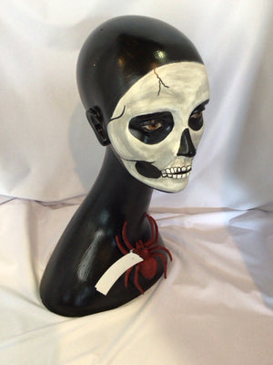 Black Mannequin Skull Sculpture