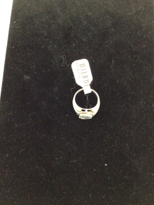 Sterling Silver Aqua Ring