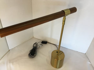 West Elm Gold Metal & Wood Desk Lamp