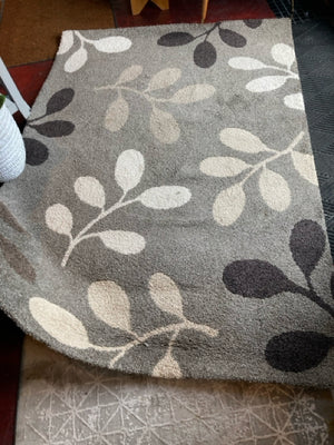 Polypropelyne Gray/Black Rug