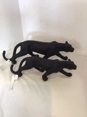 Paint by Numbers Black Resin Panther Figurine