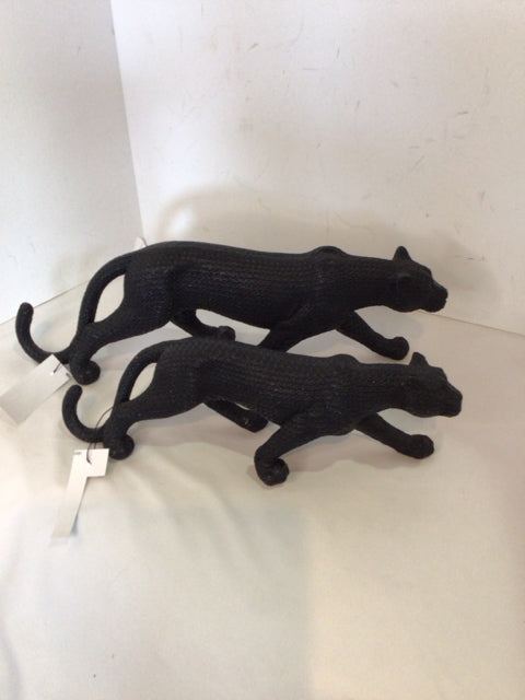 Paint by Numbers Black Resin Panther Figurine