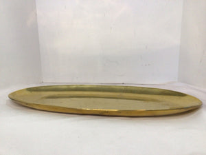 Vintage Oblong Gold Metal Tray