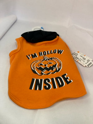 Small Orange Polyester Jacket Halloween Dog Accessories