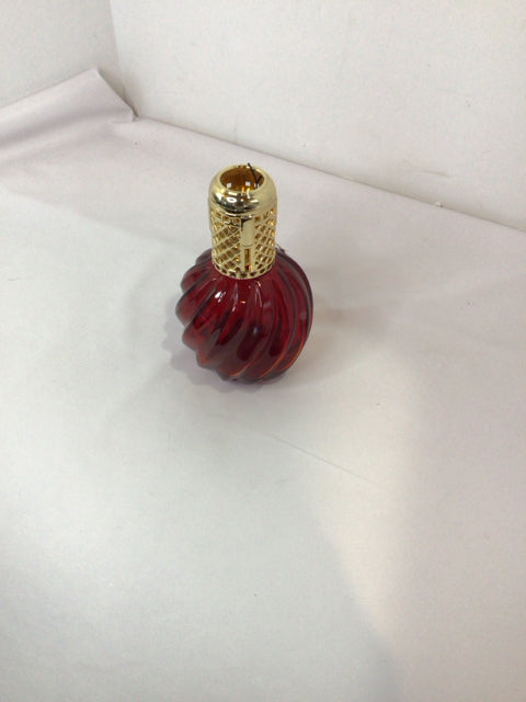 Vintage Perfume Red/Gold Glass/Metal Bottle