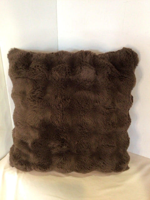Better Homes Brown Faux Fur Pillow