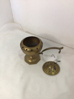 Vintage Gold Brass Incense Burner