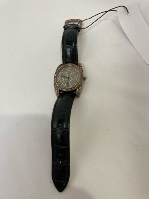 Black Rhinestone Watch
