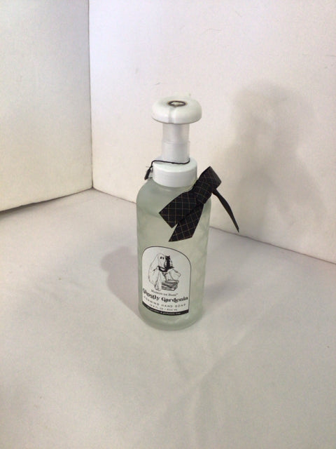 Halloween Black/White Glass Bottle Holiday Item