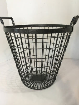 Industrial Black Metal Basket