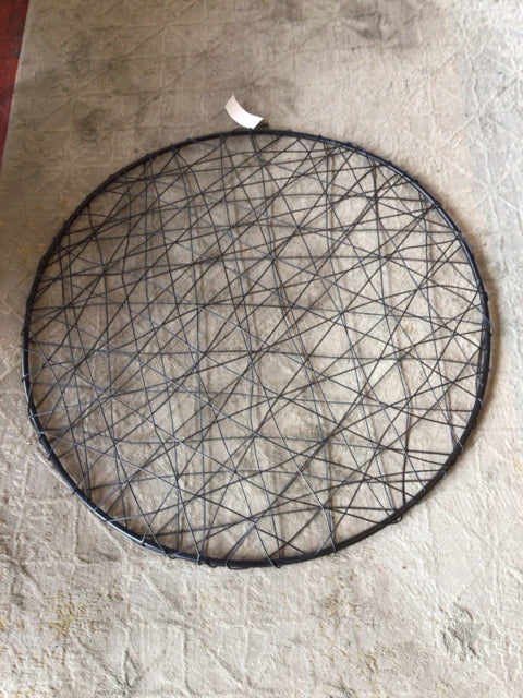 Wire Round Black Wall Decoration Art