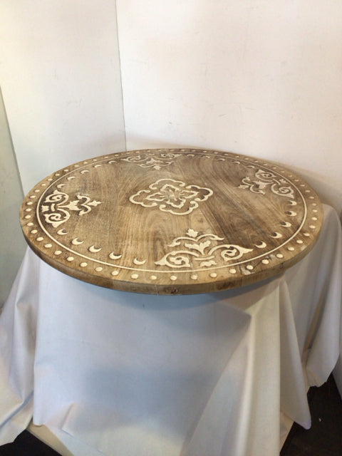 Wood Cream/Brown Lazy Susan