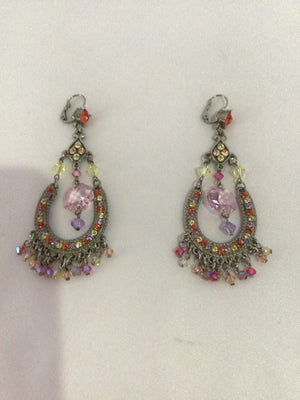 Henri Bendel Crystal Multi-Color Earrings