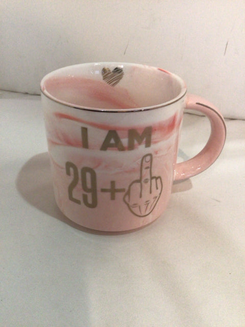 Pink/Gold Ceramic Mug