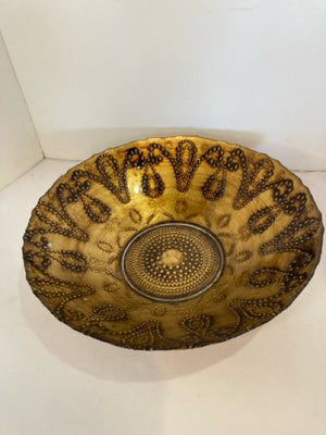 Gold Glass Bowl