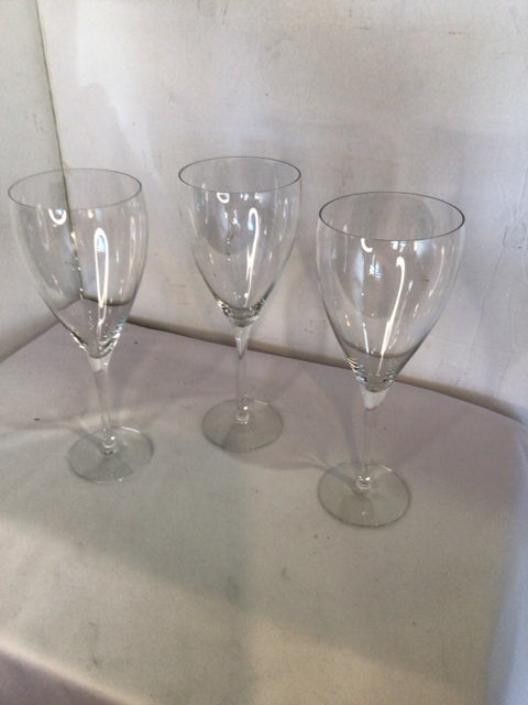 Orrefors Set of 3 Crystal Glasses