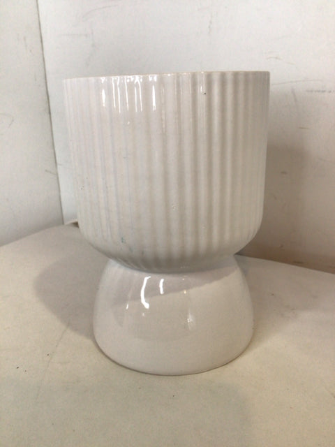 White Ceramic Planter