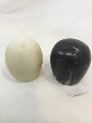 Black/White Marble Salt & Pepper