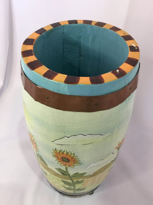 Green/Yellow Scarecrow Vase