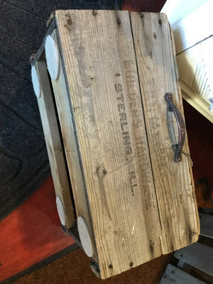 Rustic Gray Wood Drawer