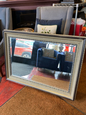 Ornate Black/Gold Beveled Mirror