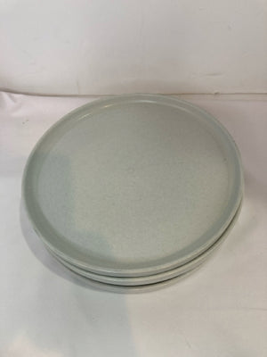 Crate & Barrel Set of 4 Gray Plate Set