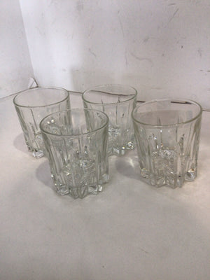 Crown Royal Set of 4 Clear Glass Rocks Glasses
